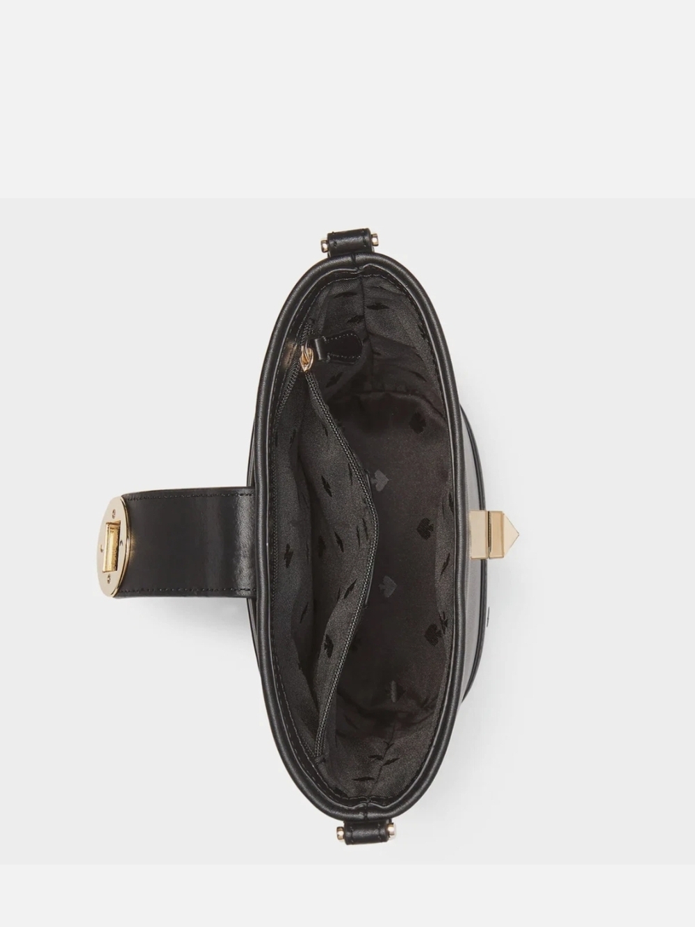 kate spade Black Leather Bucket Crossbody with Gold Hardware - Picture 3 of 3